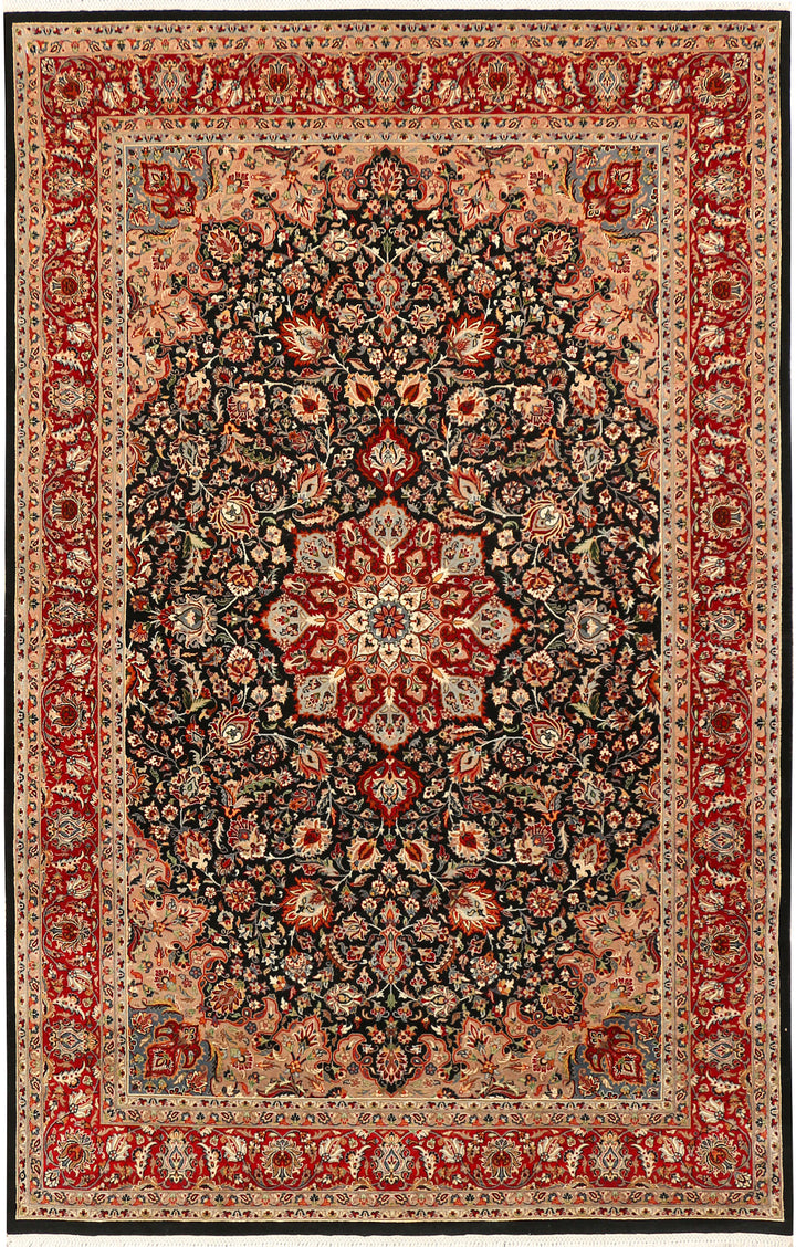 Black Ardibil 4' 8 x 7' 1 - No. 44944 - ALRUG Rug Store