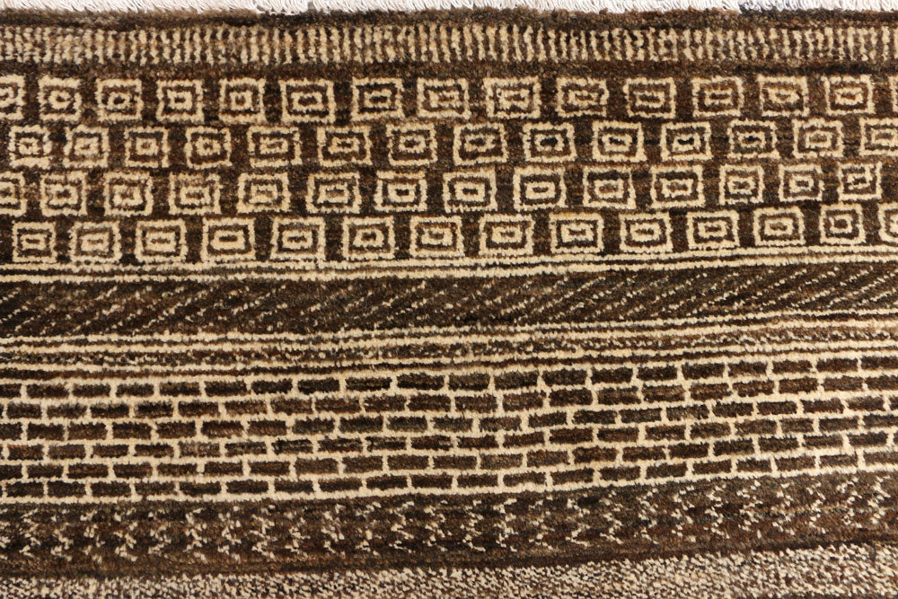 Saddle Brown Gabbeh 5' 10 x 8' 2 - No. 44970 - ALRUG Rug Store