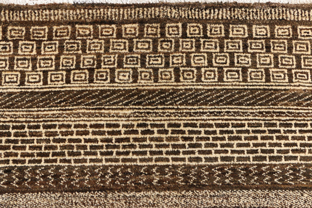 Saddle Brown Gabbeh 5' 10 x 8' 2 - No. 44970 - ALRUG Rug Store