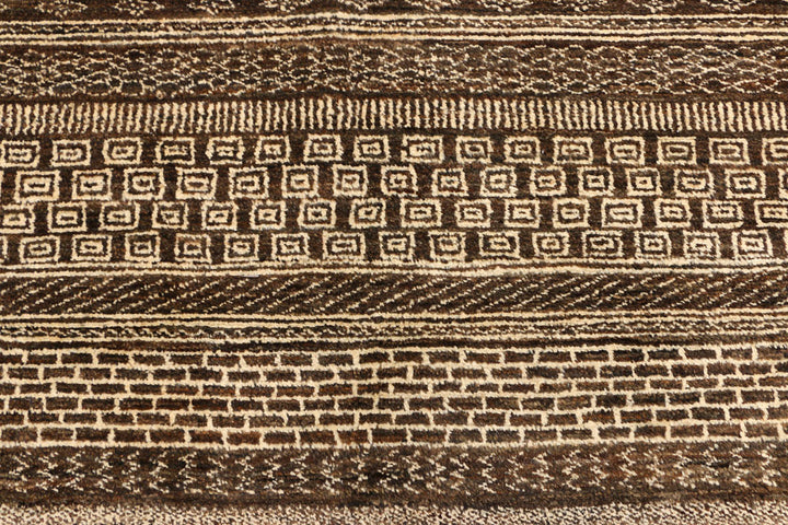 Saddle Brown Gabbeh 5' 10 x 8' 2 - No. 44970 - ALRUG Rug Store