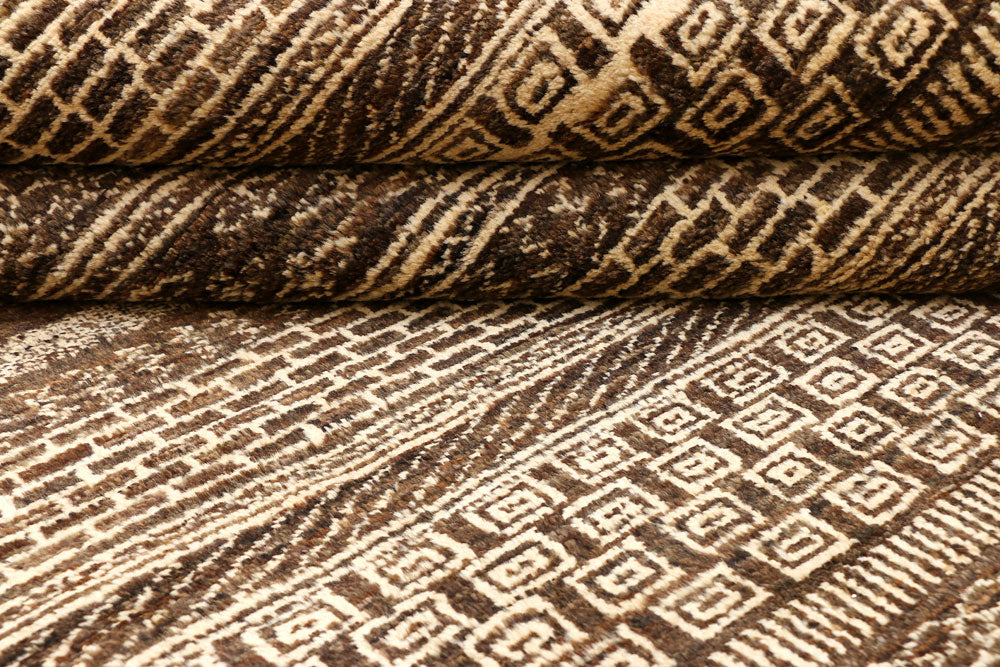 Saddle Brown Gabbeh 5' 10 x 8' 2 - No. 44970 - ALRUG Rug Store