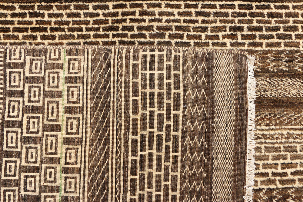 Saddle Brown Gabbeh 5' 10 x 8' 2 - No. 44970 - ALRUG Rug Store