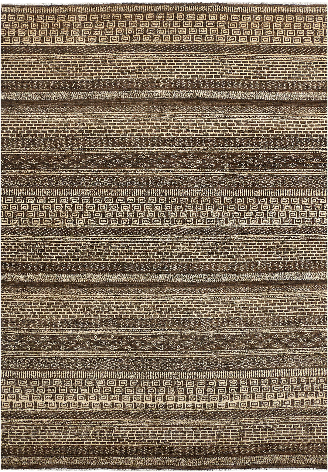 Saddle Brown Gabbeh 5' 10 x 8' 2 - No. 44970 - ALRUG Rug Store