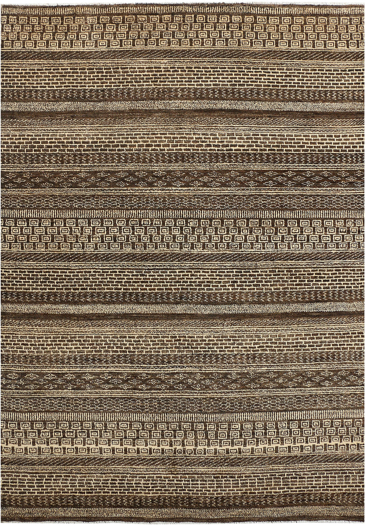 Saddle Brown Gabbeh 5' 10 x 8' 2 - No. 44970 - ALRUG Rug Store