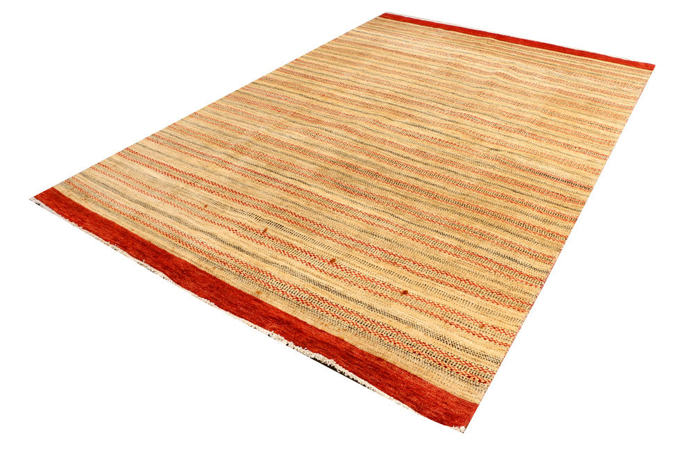 Navajo White Gabbeh 6' 2 x 9' 10 - No. 44975 - ALRUG Rug Store