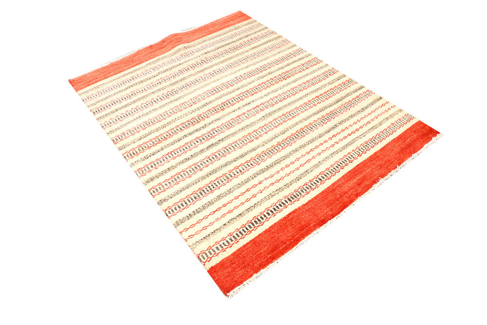 Navajo White Gabbeh 4' x 4' 11 - No. 44977 - ALRUG Rug Store