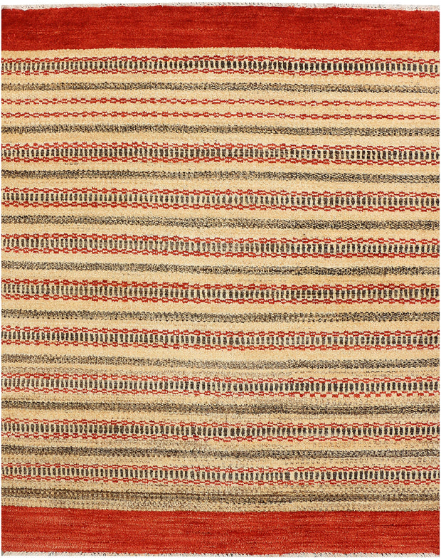 Navajo White Gabbeh 4' x 4' 11 - No. 44977 - ALRUG Rug Store