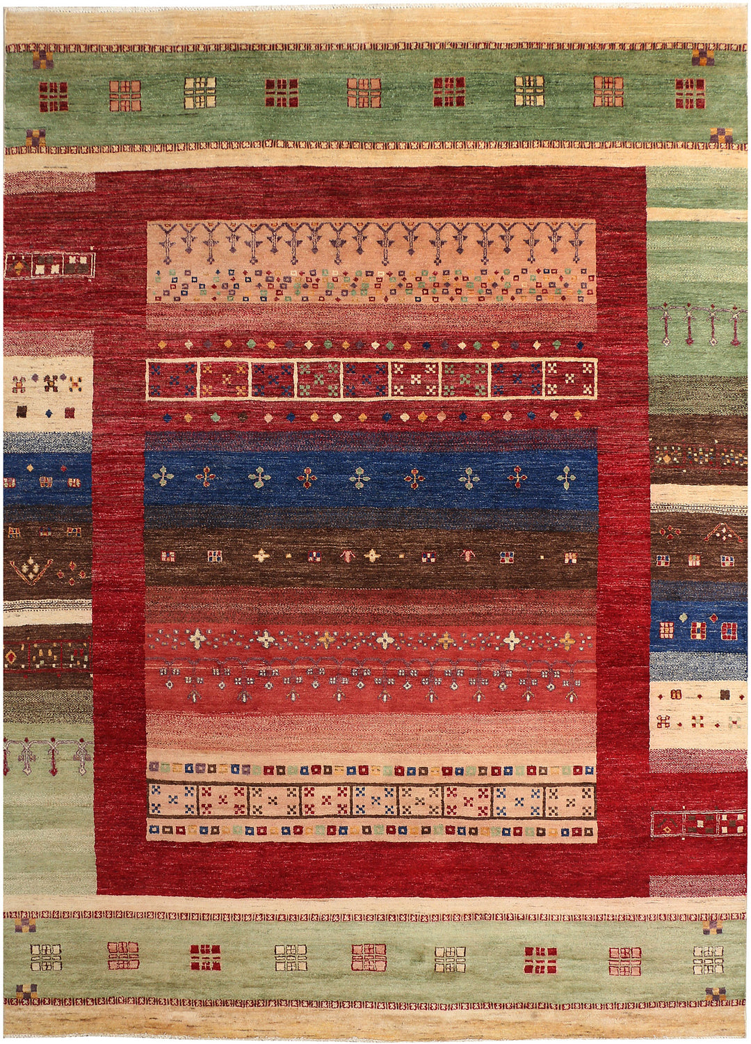Multi Colored Gabbeh 8' 1 x 11' 1 - No. 44997 - ALRUG Rug Store