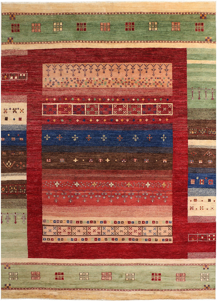 Multi Colored Gabbeh 8' 1 x 11' 1 - No. 44997 - ALRUG Rug Store