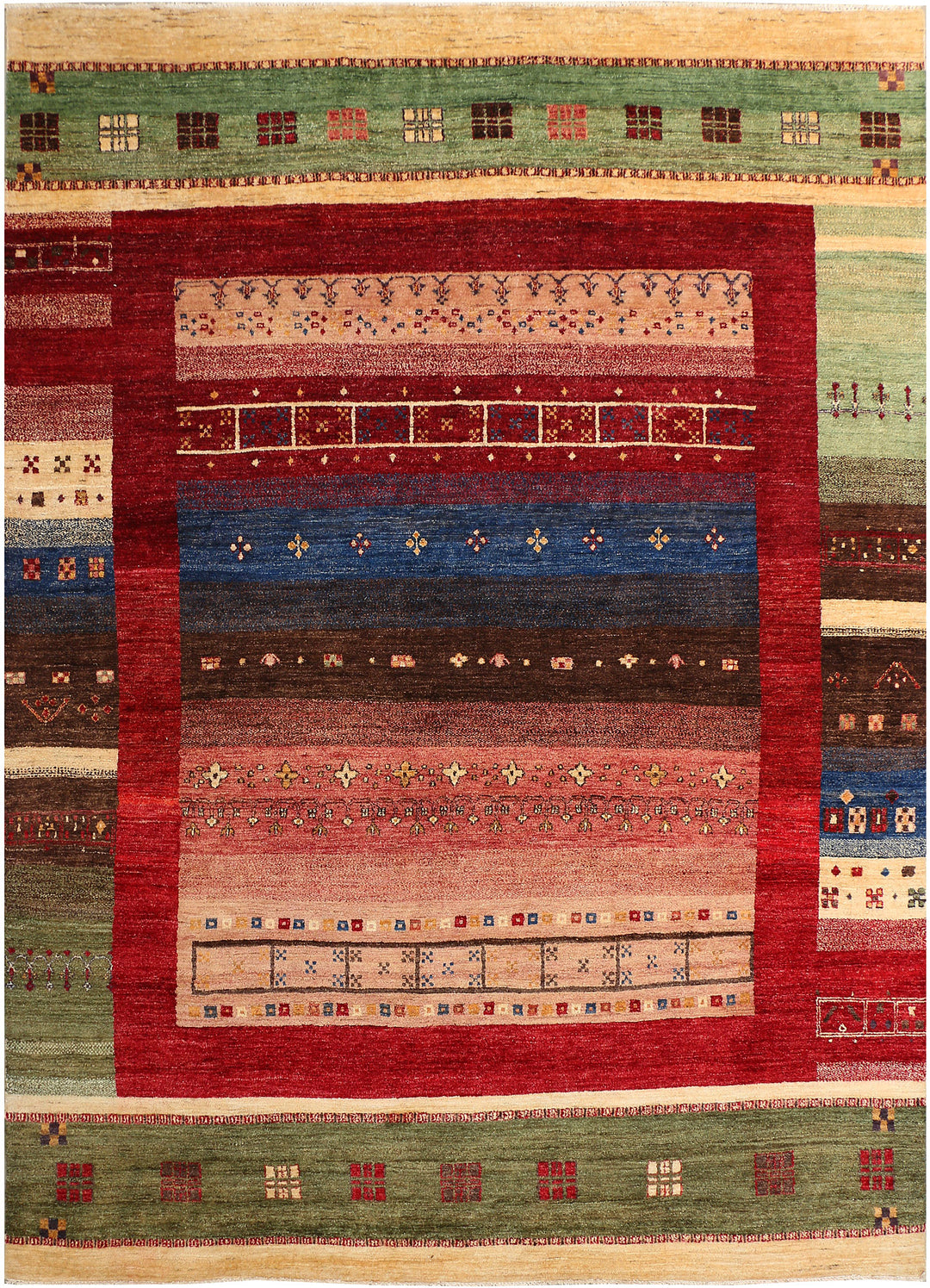 Multi Colored Gabbeh 8' 2 x 11' 4 - No. 44998 - ALRUG Rug Store