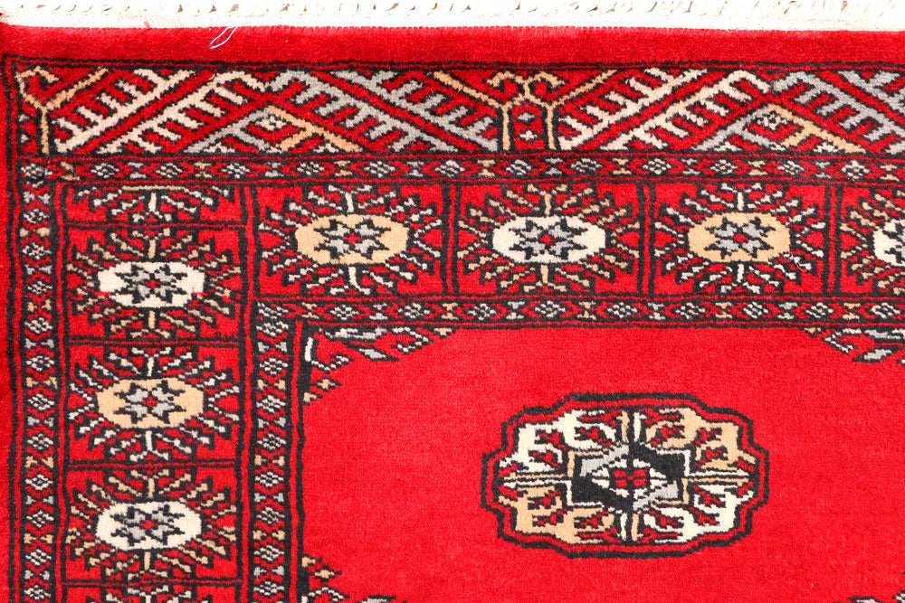 Red Bokhara 2' 6 x 6' - No. 45002 - ALRUG Rug Store
