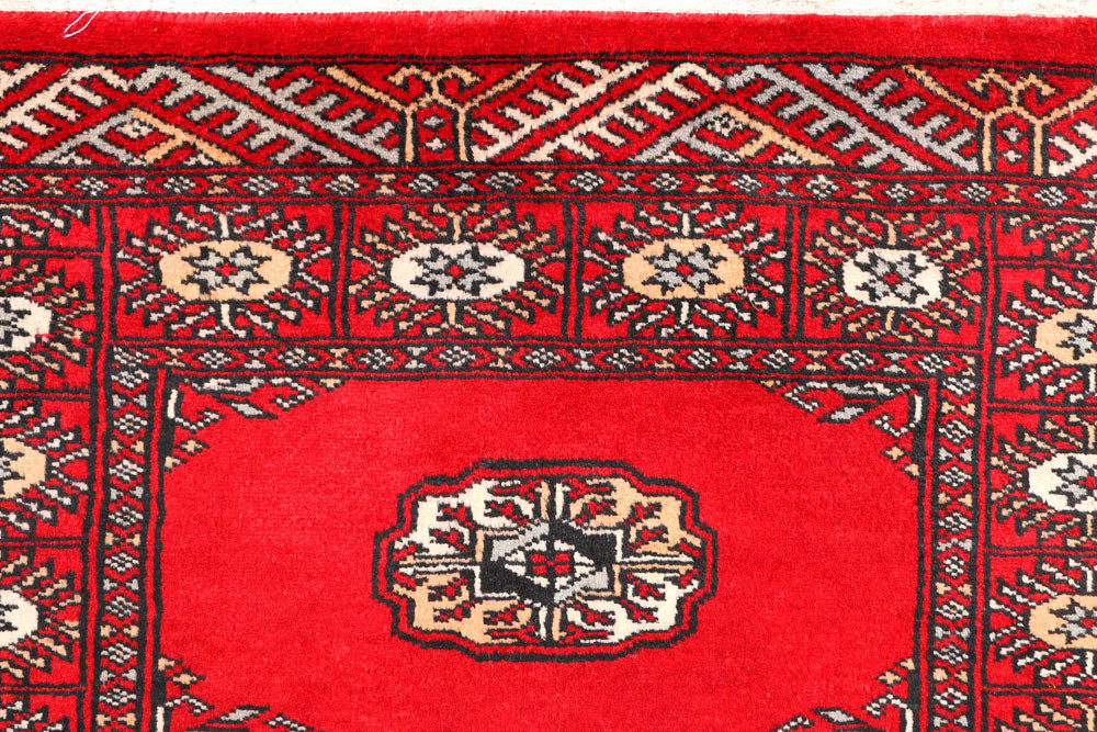 Red Bokhara 2' 6 x 6' - No. 45002 - ALRUG Rug Store