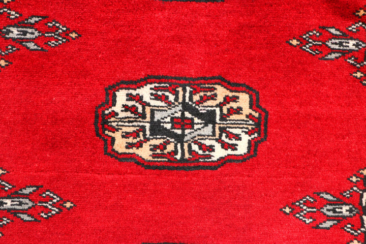 Red Bokhara 2' 6 x 6' - No. 45002 - ALRUG Rug Store
