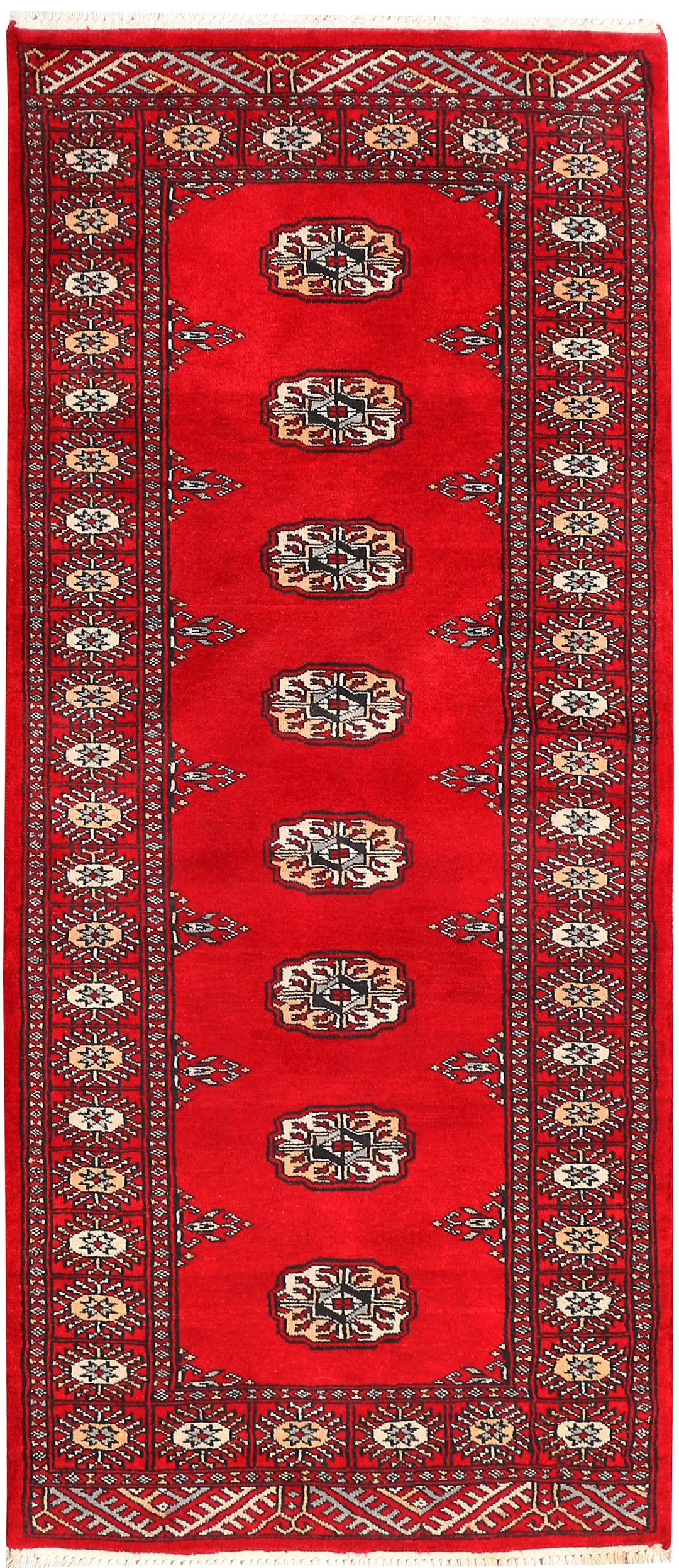 Red Bokhara 2' 6 x 6' - No. 45002 - ALRUG Rug Store