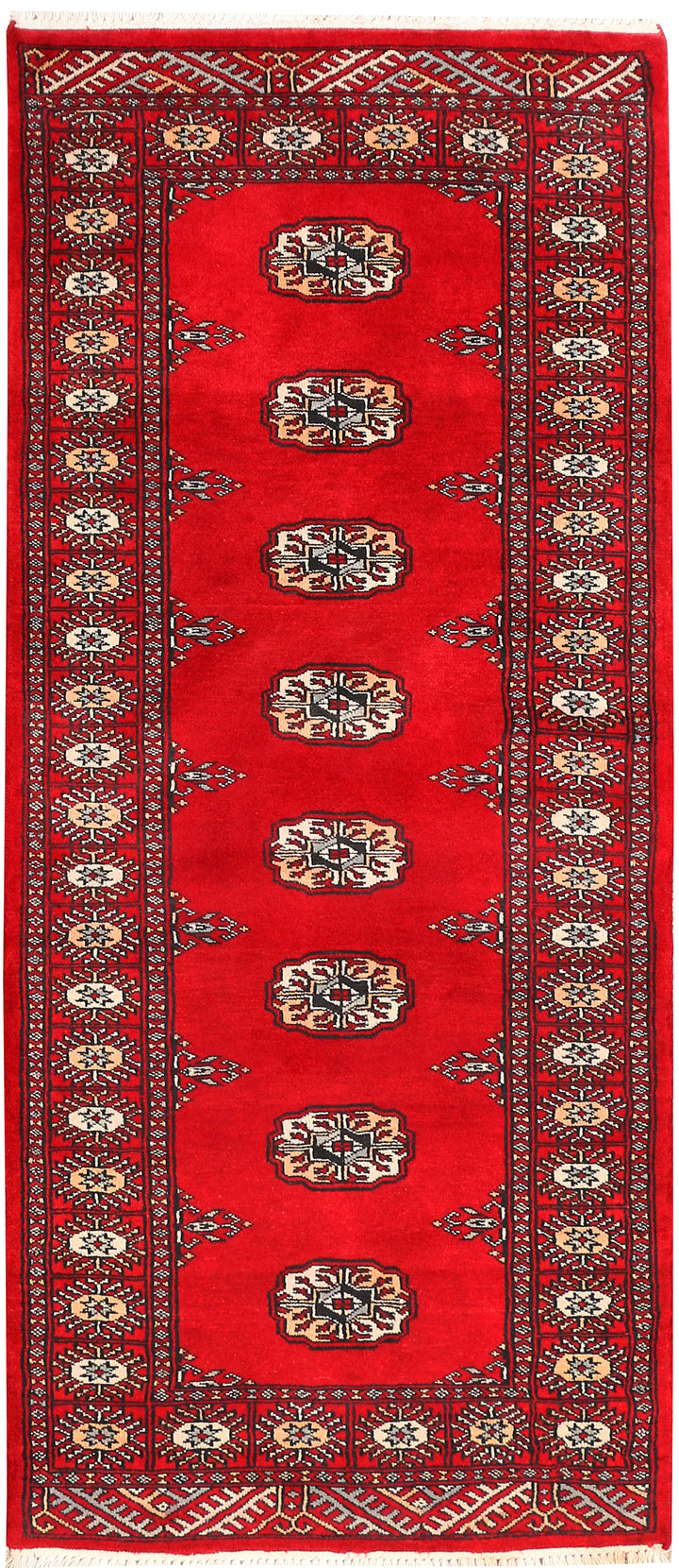 Red Bokhara 2' 6 x 6' - No. 45002 - ALRUG Rug Store