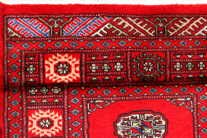 Red Bokhara 2' 7 x 7' 5 - No. 45004 - ALRUG Rug Store
