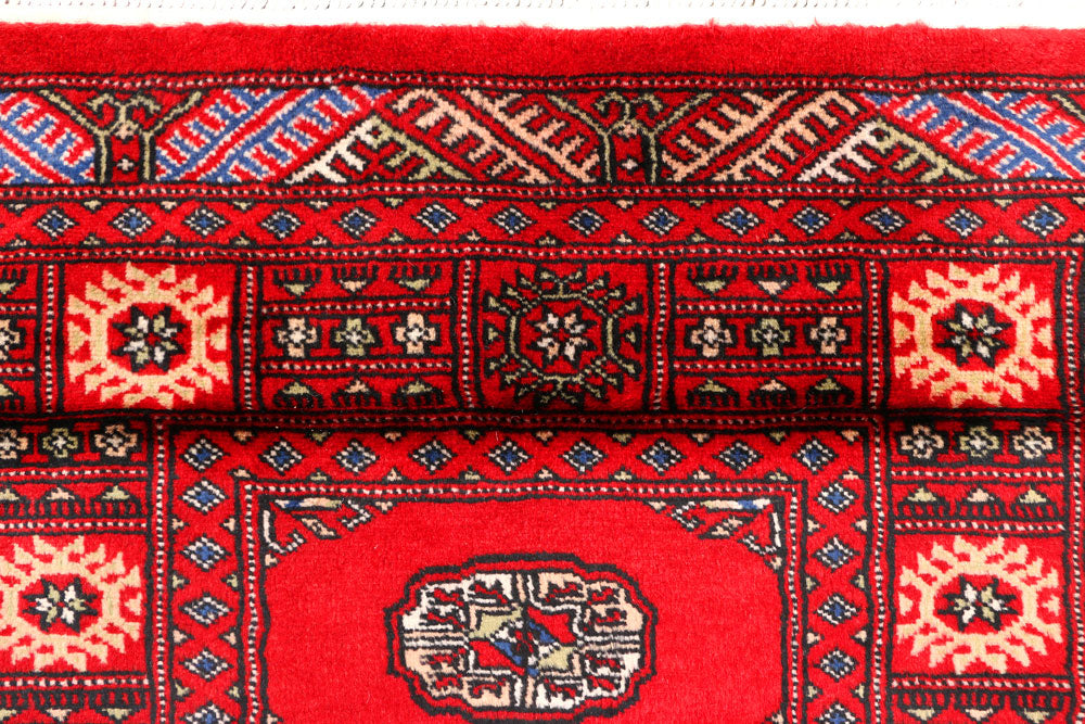 Red Bokhara 2' 7 x 7' 5 - No. 45004 - ALRUG Rug Store