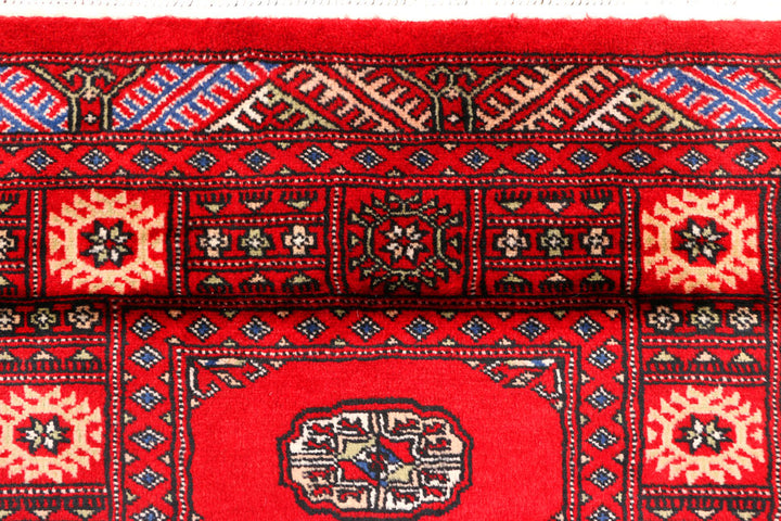 Red Bokhara 2' 7 x 7' 5 - No. 45004 - ALRUG Rug Store