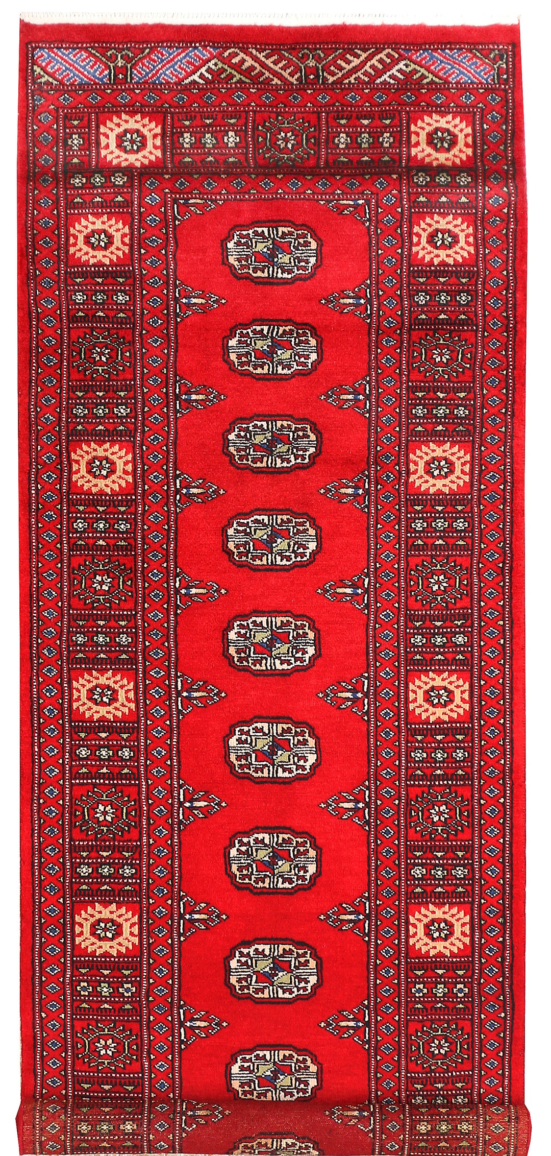 Red Bokhara 2' 7 x 7' 5 - No. 45004 - ALRUG Rug Store