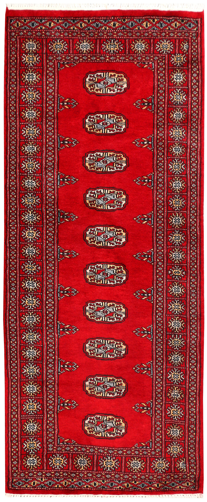 Dark Red Bokhara 2' 6 x 6' - No. 45014 - ALRUG Rug Store