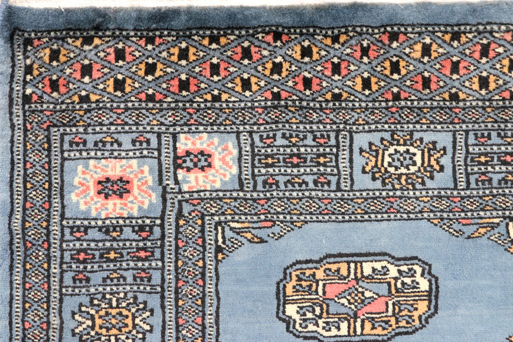 Steel Blue Bokhara 2' 5 x 6' 8 - No. 45019 - ALRUG Rug Store