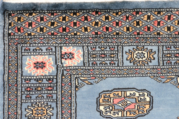 Steel Blue Bokhara 2' 5 x 6' 8 - No. 45019 - ALRUG Rug Store