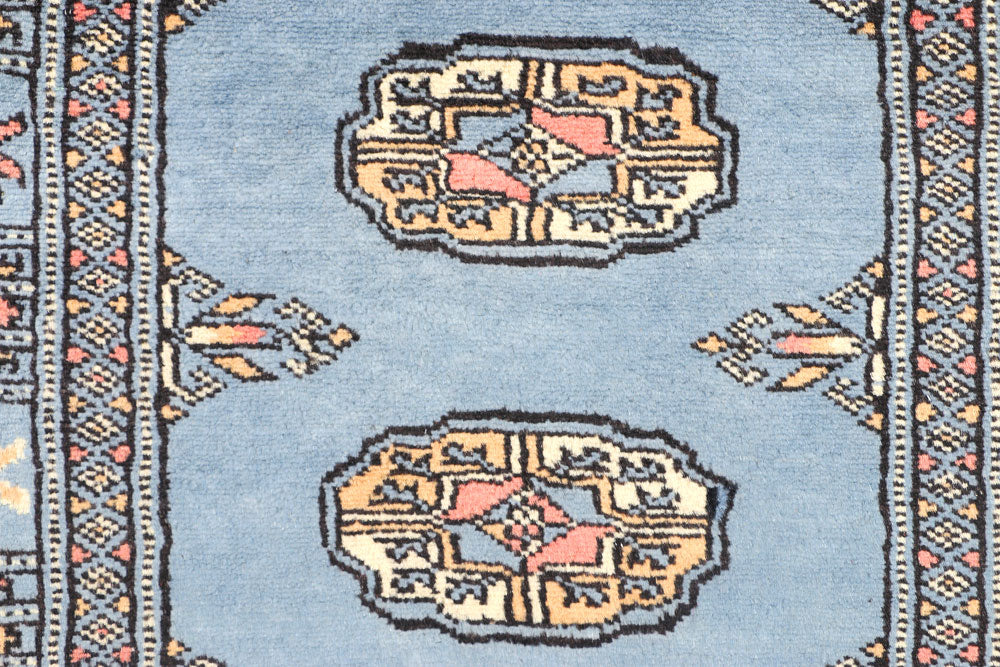 Steel Blue Bokhara 2' 5 x 6' 8 - No. 45019 - ALRUG Rug Store