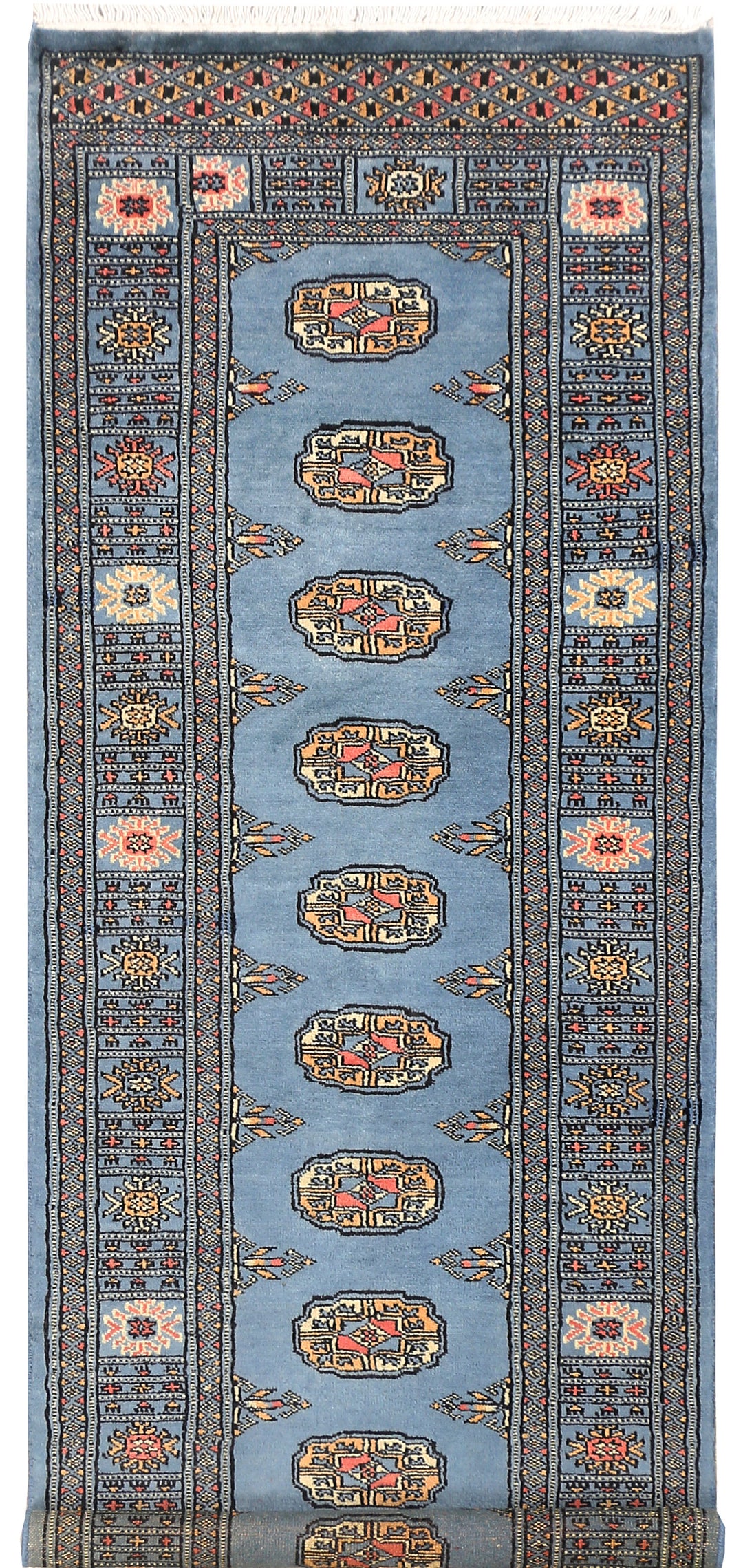 Steel Blue Bokhara 2' 5 x 6' 8 - No. 45019 - ALRUG Rug Store