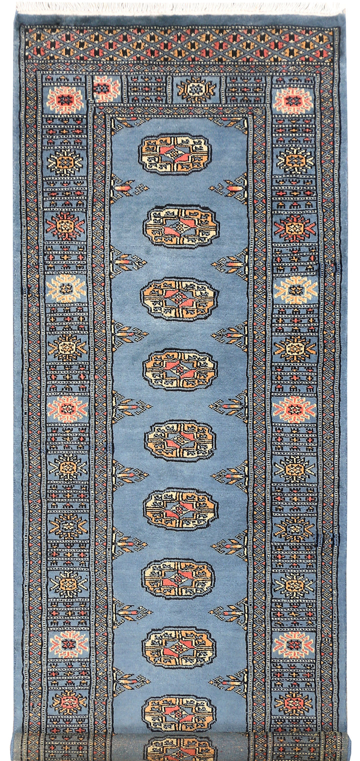 Steel Blue Bokhara 2' 5 x 6' 8 - No. 45019 - ALRUG Rug Store