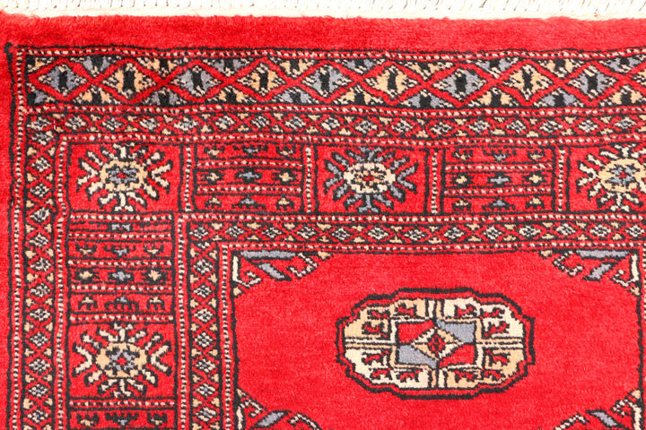Red Bokhara 2' 5 x 6' 4 - No. 45022 - ALRUG Rug Store