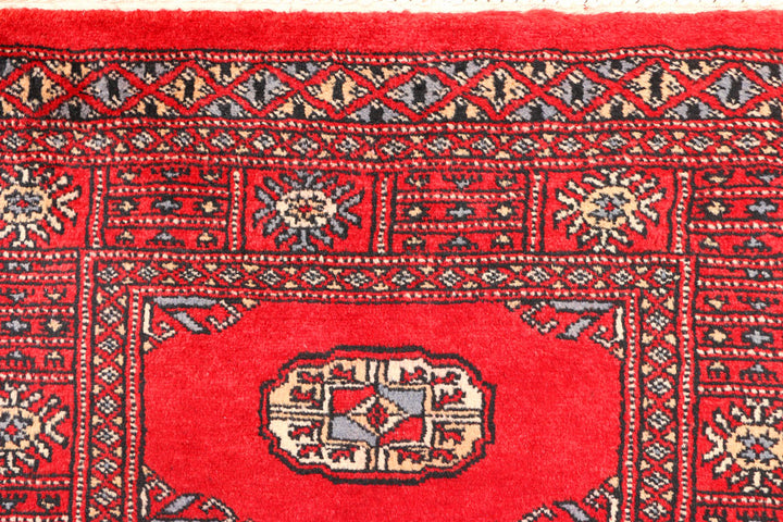 Red Bokhara 2' 5 x 6' 4 - No. 45022 - ALRUG Rug Store