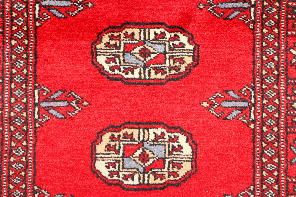 Red Bokhara 2' 5 x 6' 4 - No. 45022 - ALRUG Rug Store