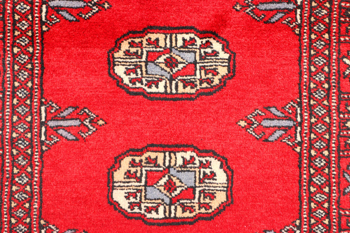 Red Bokhara 2' 5 x 6' 4 - No. 45022 - ALRUG Rug Store