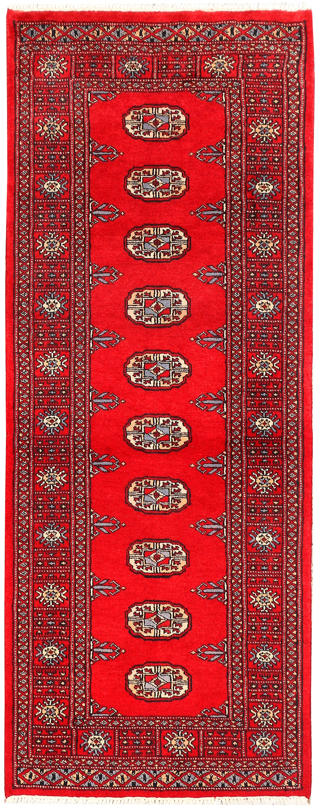 Red Bokhara 2' 5 x 6' 4 - No. 45022 - ALRUG Rug Store