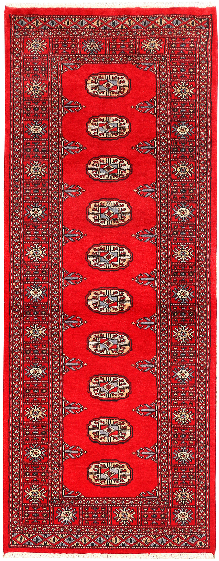 Red Bokhara 2' 5 x 6' 4 - No. 45022 - ALRUG Rug Store