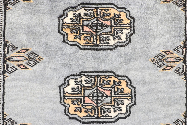 Slate Grey Bokhara 2' 6 x 6' 4 - No. 45023 - ALRUG Rug Store