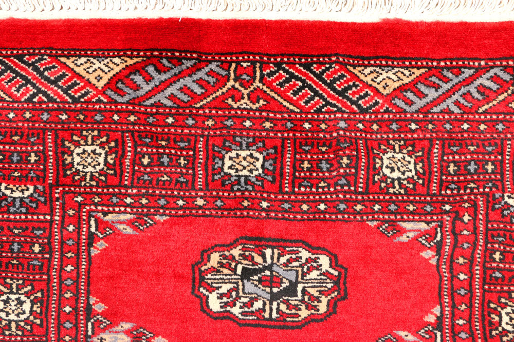 Red Bokhara 2' 6 x 6' - No. 45024 - ALRUG Rug Store