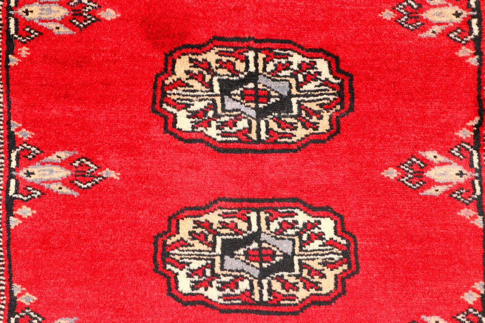 Red Bokhara 2' 6 x 6' - No. 45024 - ALRUG Rug Store