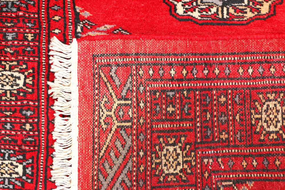 Red Bokhara 2' 6 x 6' - No. 45024 - ALRUG Rug Store