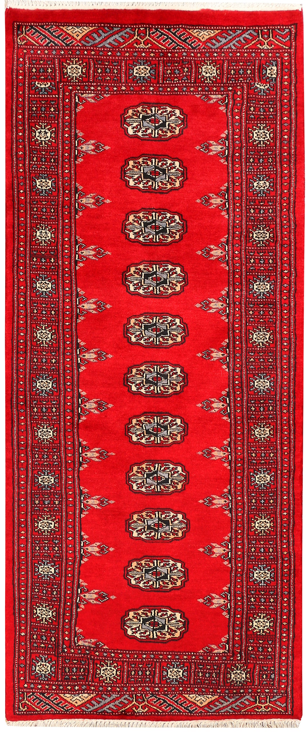 Red Bokhara 2' 6 x 6' - No. 45024 - ALRUG Rug Store