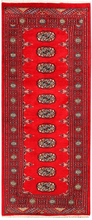 Red Bokhara 2' 6 x 6' - No. 45024 - ALRUG Rug Store