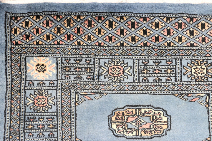 Steel Blue Bokhara 2' 6 x 7' - No. 45027 - ALRUG Rug Store