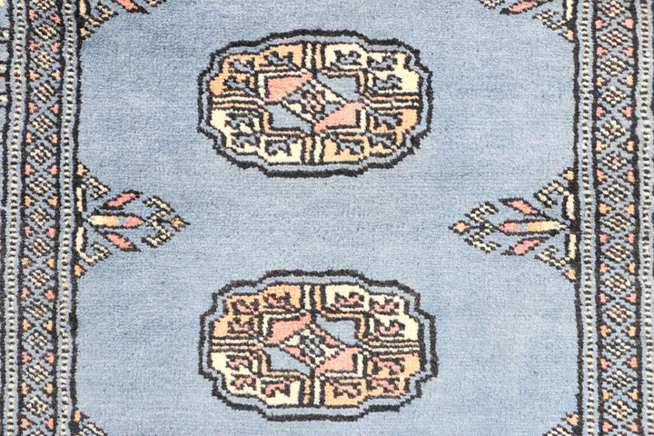 Steel Blue Bokhara 2' 6 x 7' - No. 45027 - ALRUG Rug Store