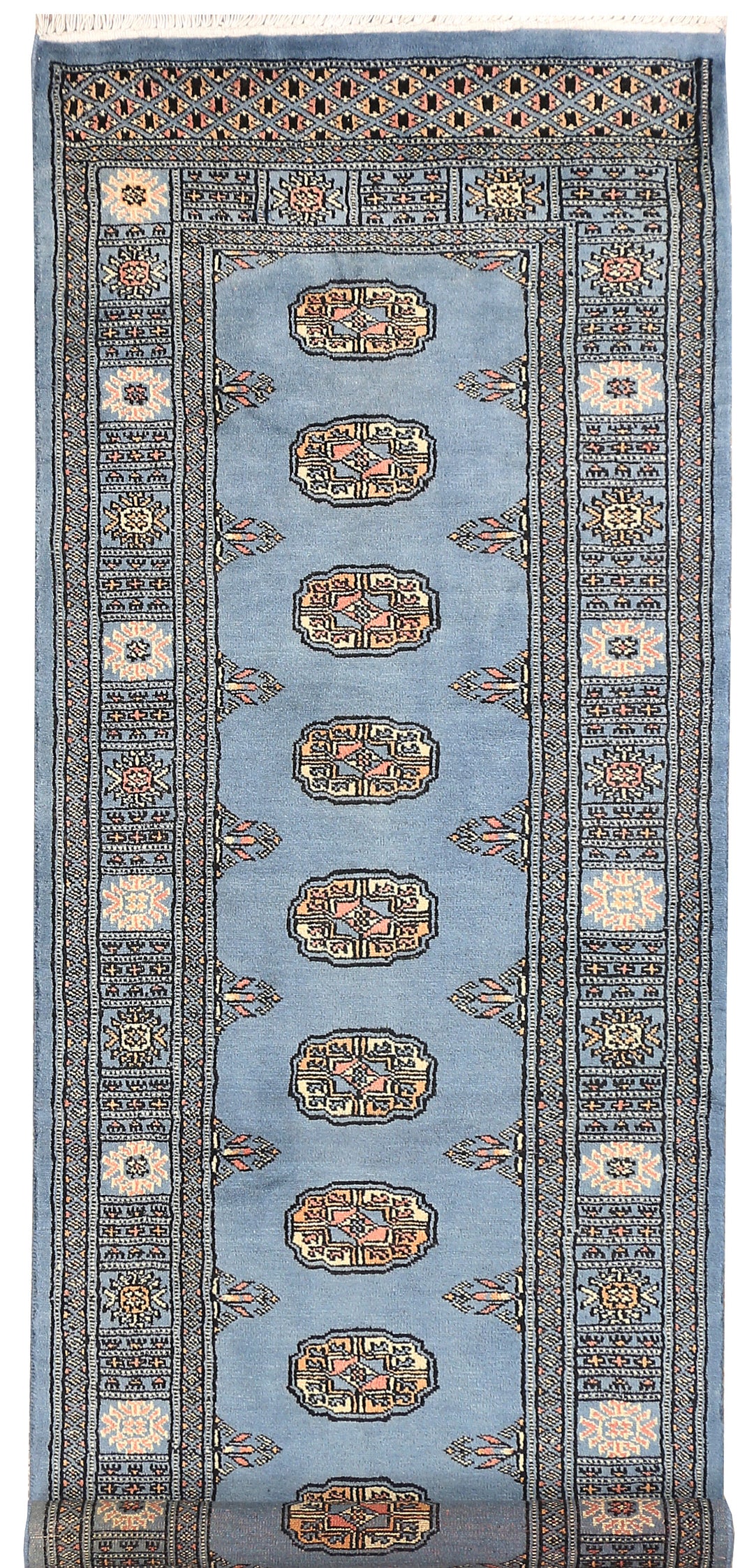 Steel Blue Bokhara 2' 6 x 7' - No. 45027 - ALRUG Rug Store
