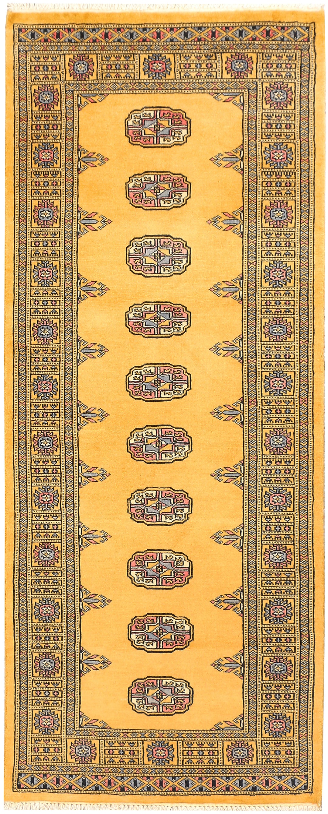 Gold Bokhara 2' 6 x 6' 4 - No. 45029 - ALRUG Rug Store