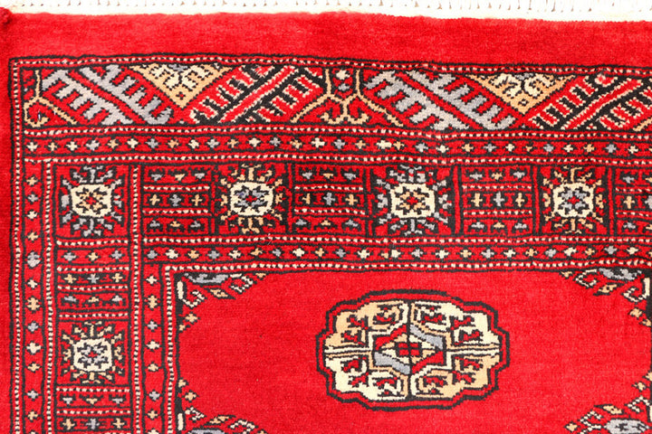 Red Bokhara 2'  6" x 6'  3" - No. QA69479