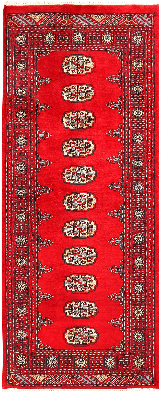 Red Bokhara 2' 6 x 6' 3 - No. 45032 - ALRUG Rug Store