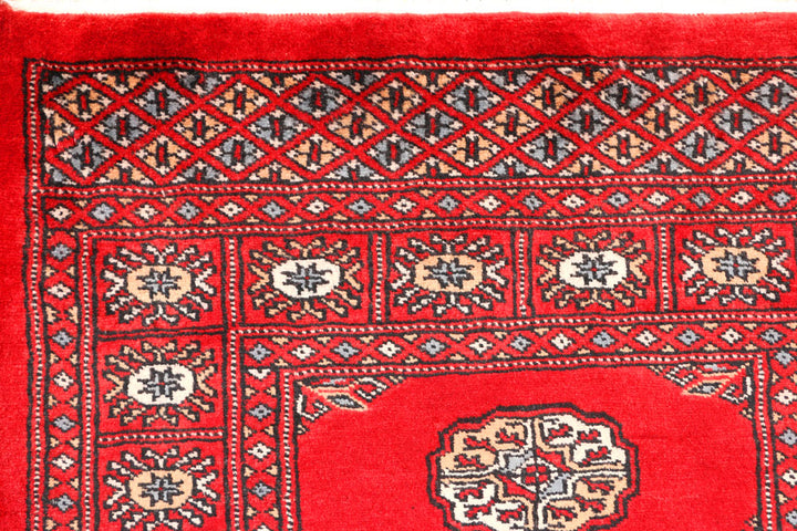 Red Bokhara 2' 6 x 6' 9 - No. 45034 - ALRUG Rug Store