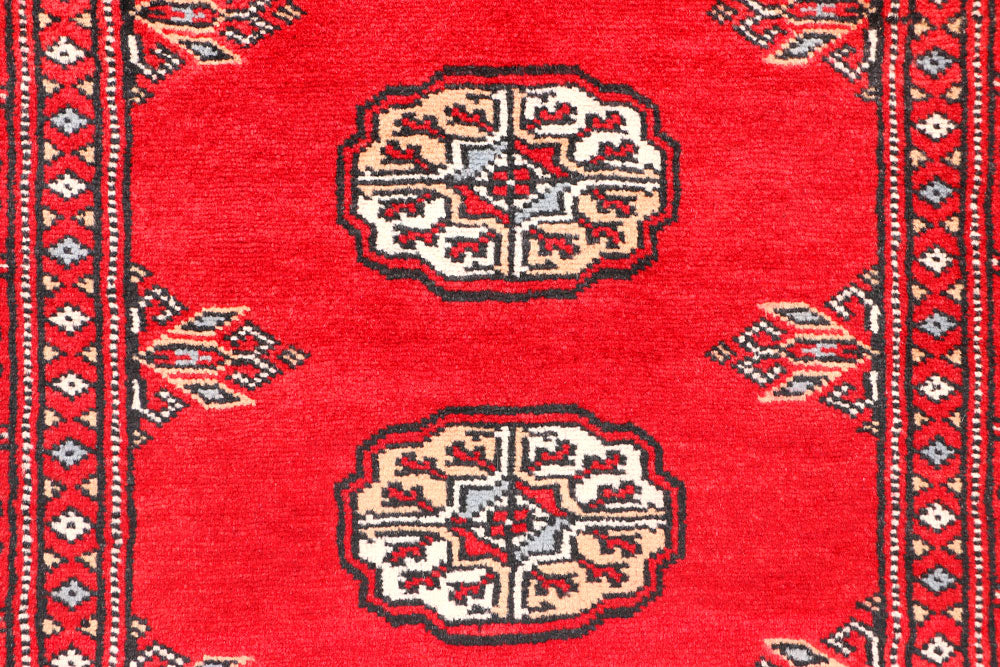 Red Bokhara 2' 6 x 6' 9 - No. 45034 - ALRUG Rug Store