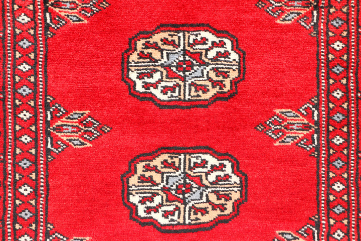 Red Bokhara 2' 6 x 6' 9 - No. 45034 - ALRUG Rug Store
